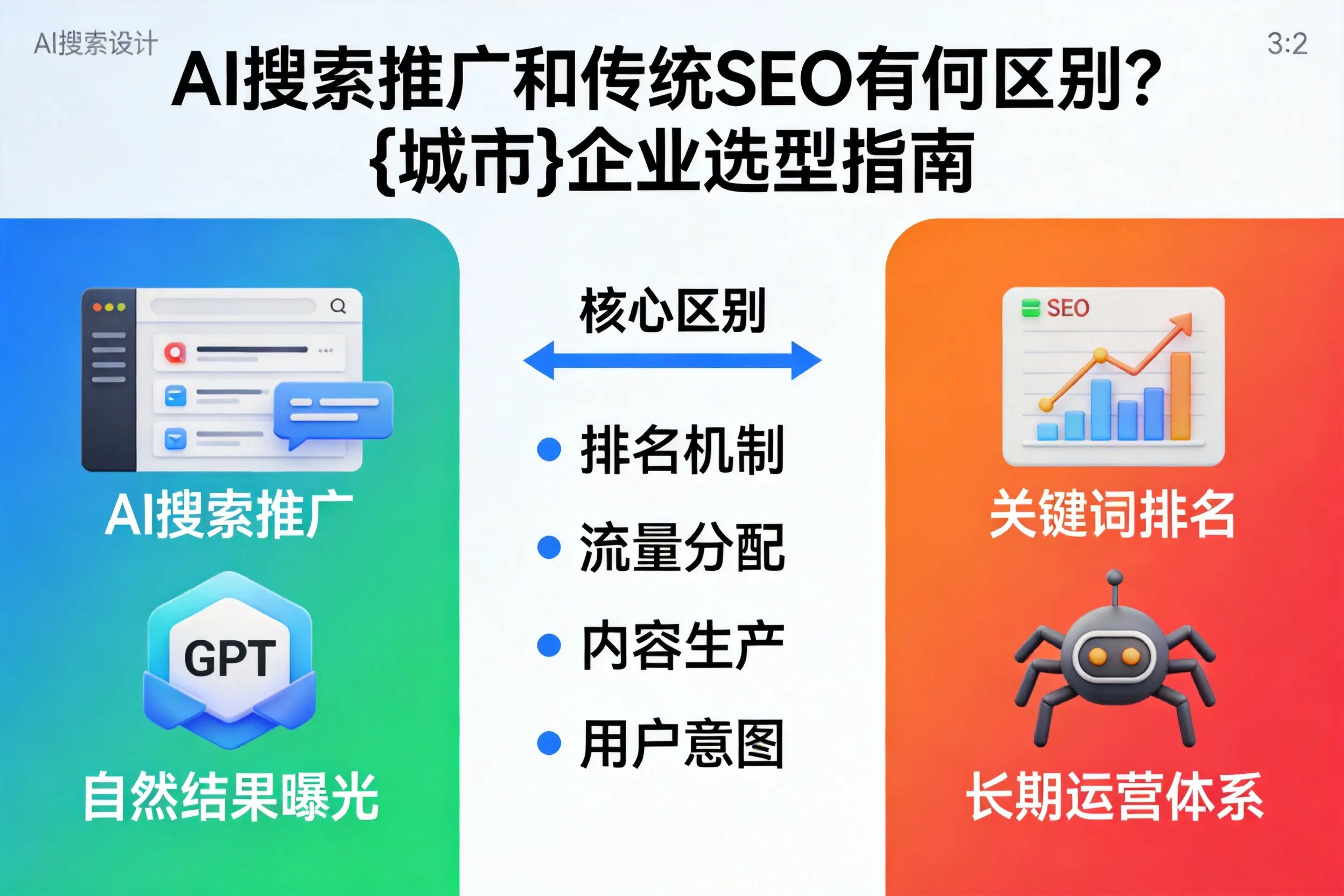 AI搜索推广和传统SEO有何区别？南宁企业选型指南