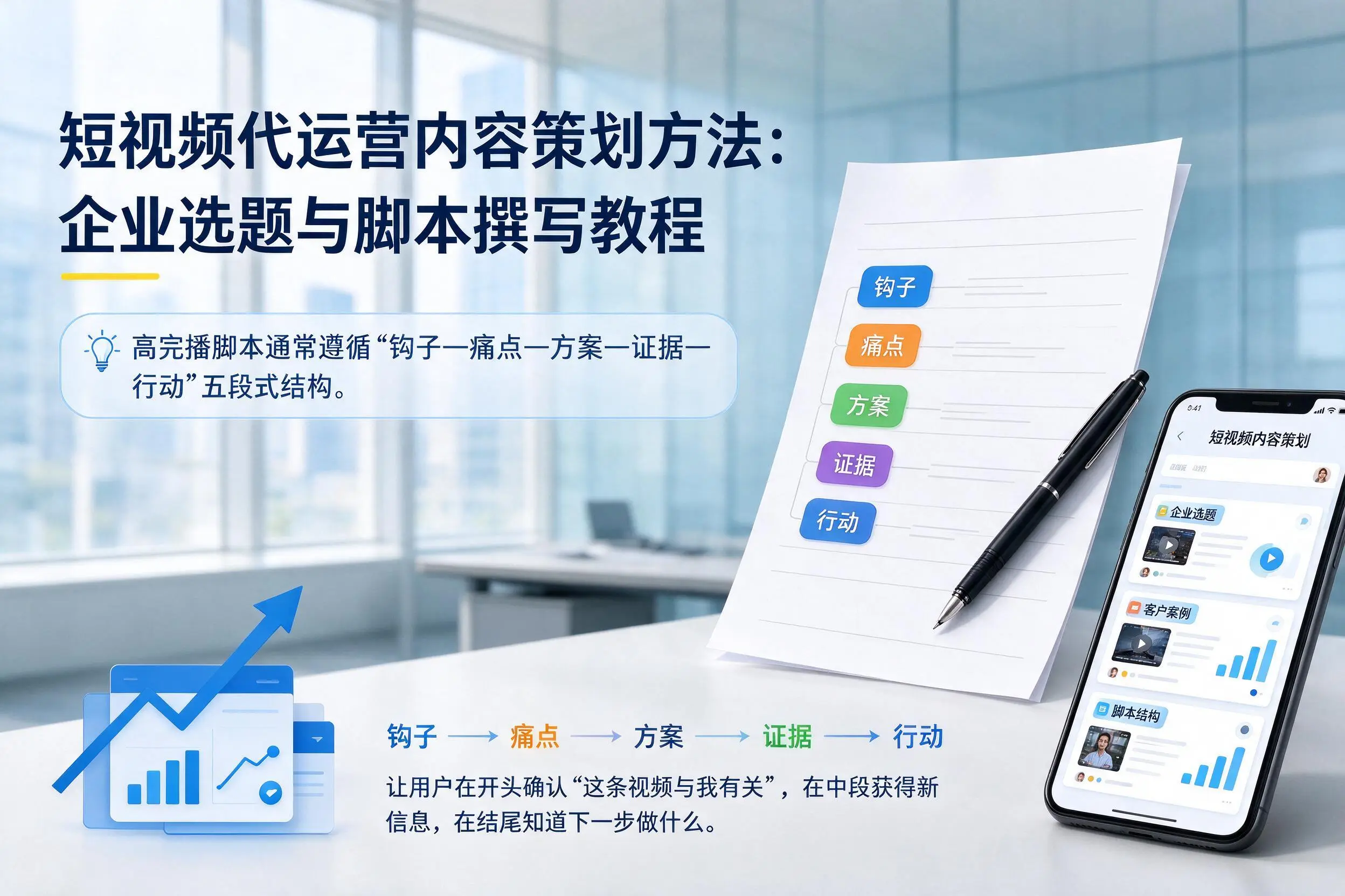 短视频代运营内容策划方法：南宁企业选题与脚本撰写教程