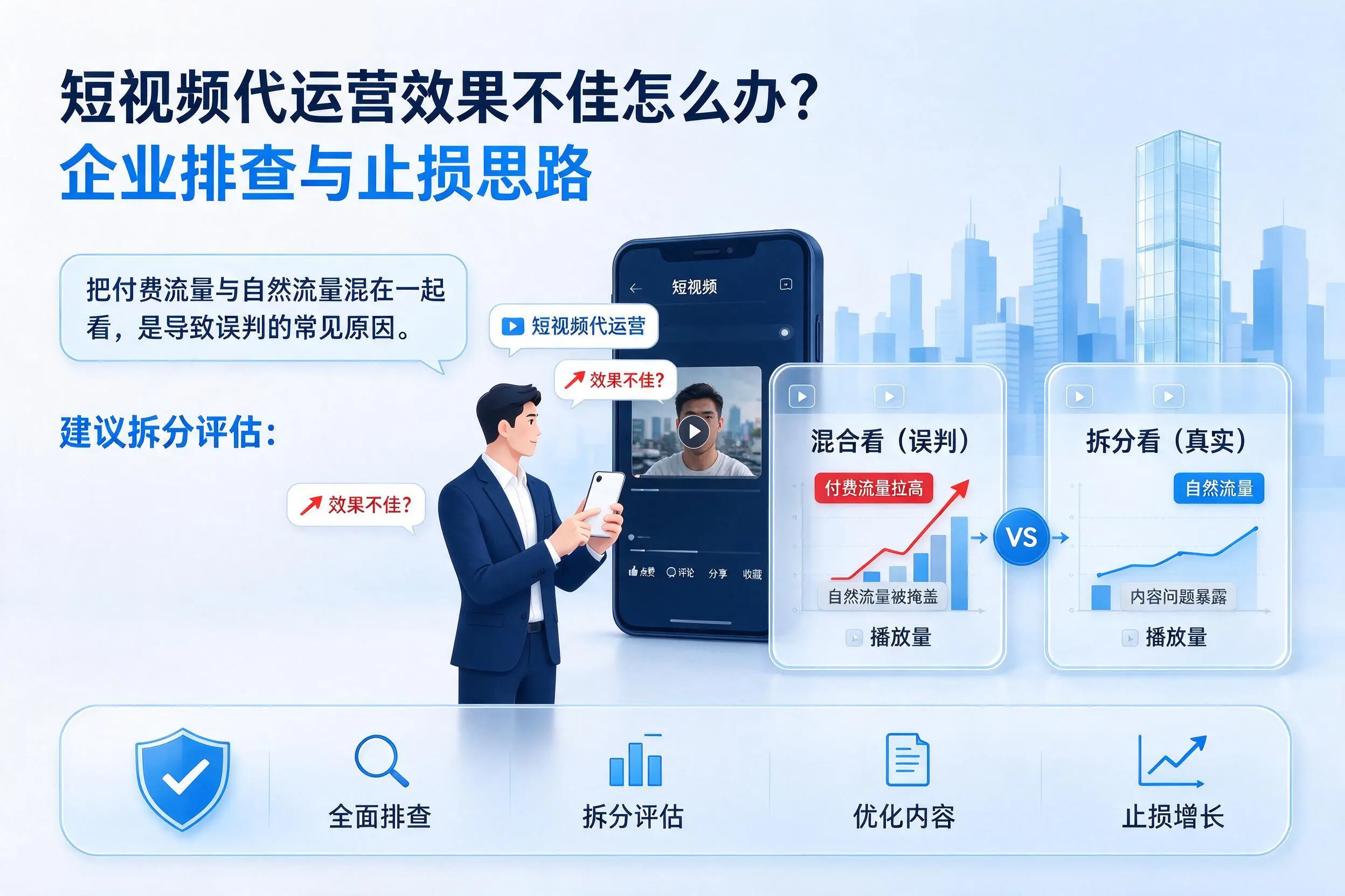 短视频代运营效果不佳怎么办？南宁企业排查与止损思路