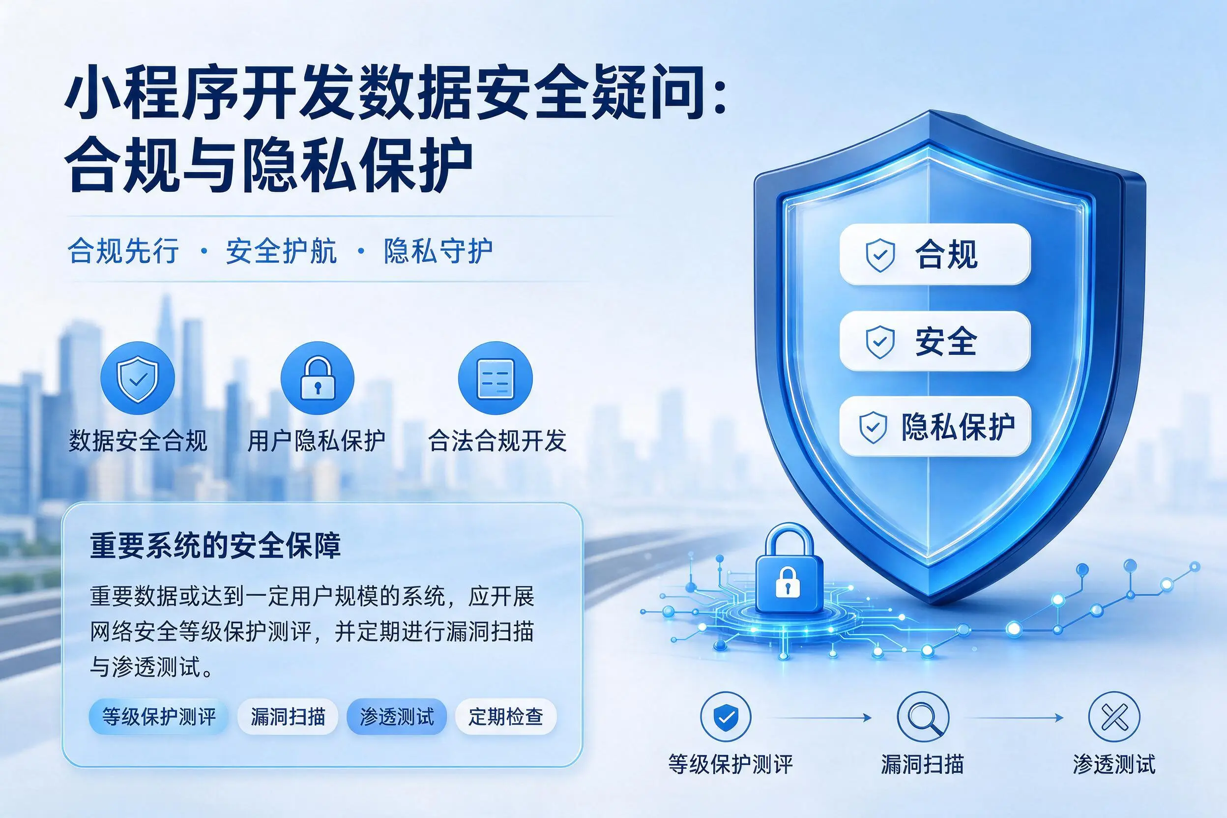 南宁小程序开发数据安全疑问:合规与隐私保护