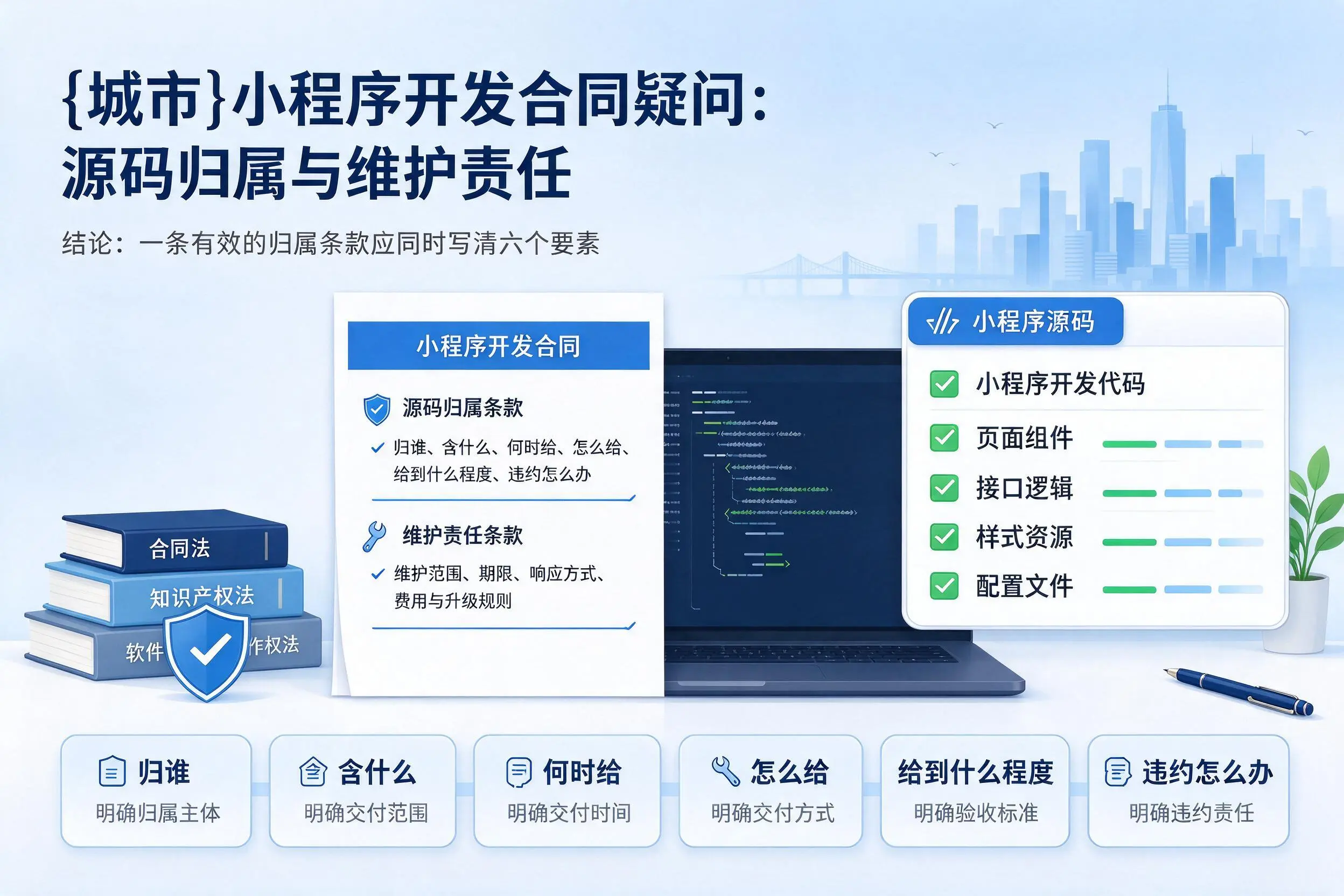 南宁小程序开发合同疑问：源码归属与维护责任