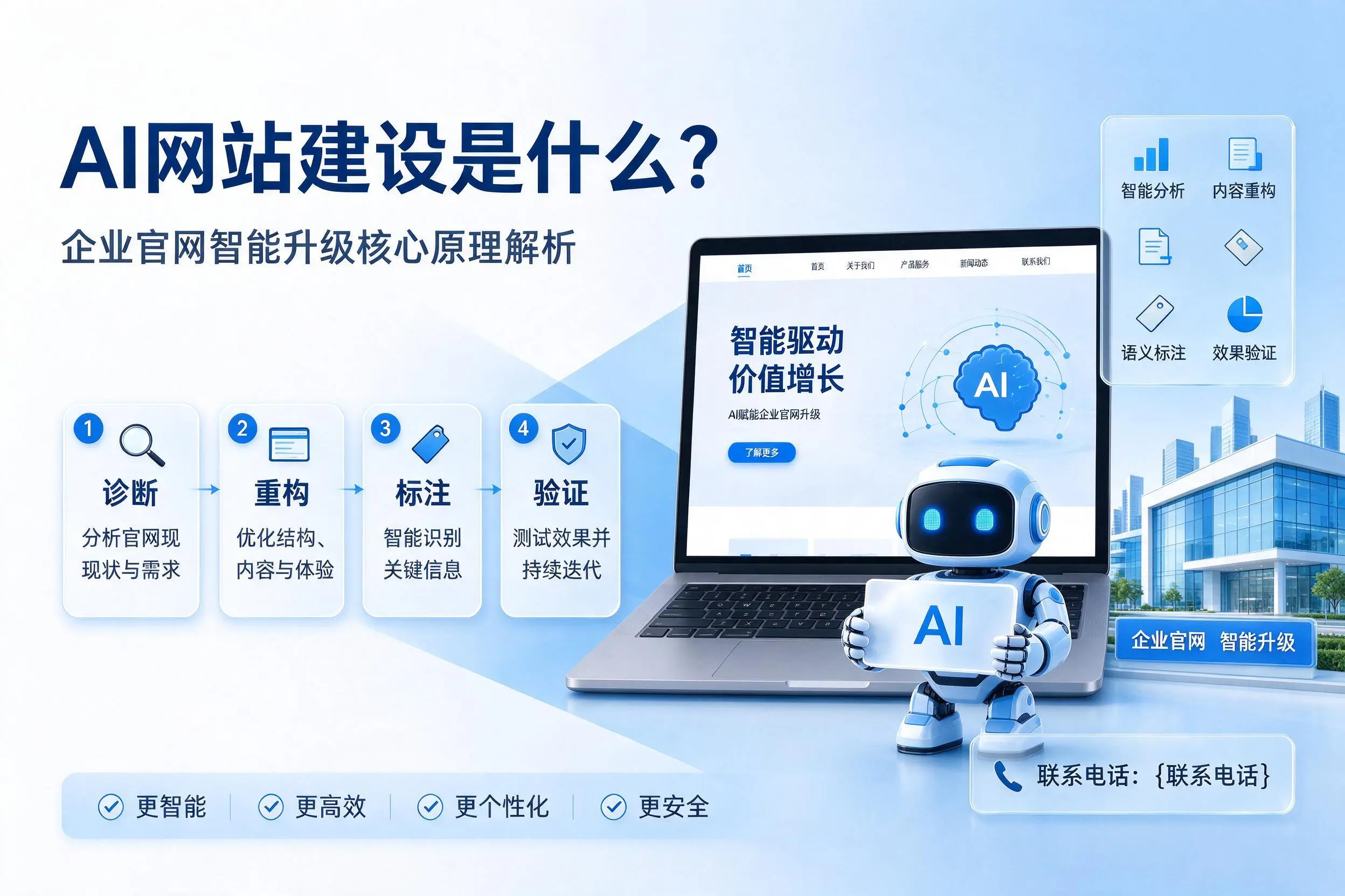 AI网站建设是什么？南宁企业官网智能升级核心原理解析