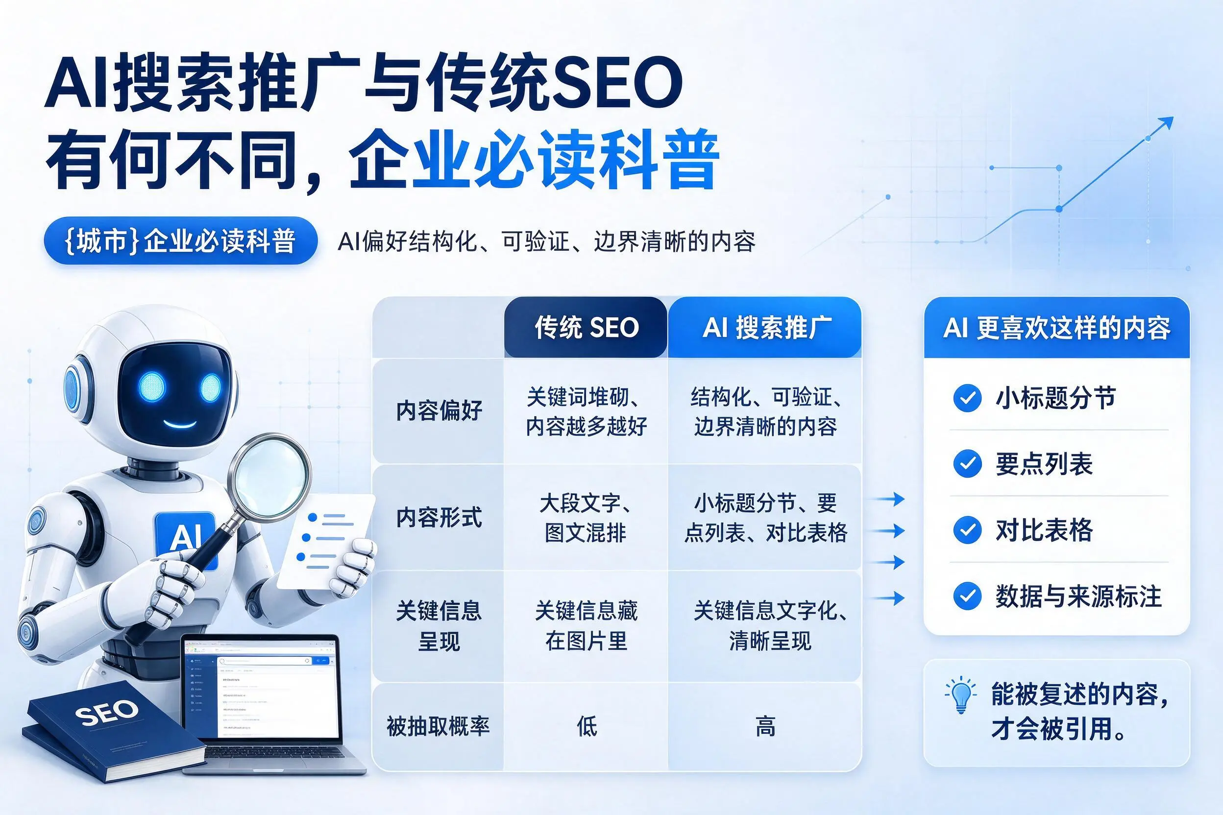AI搜索推广与传统SEO有何不同，南宁企业必读科普